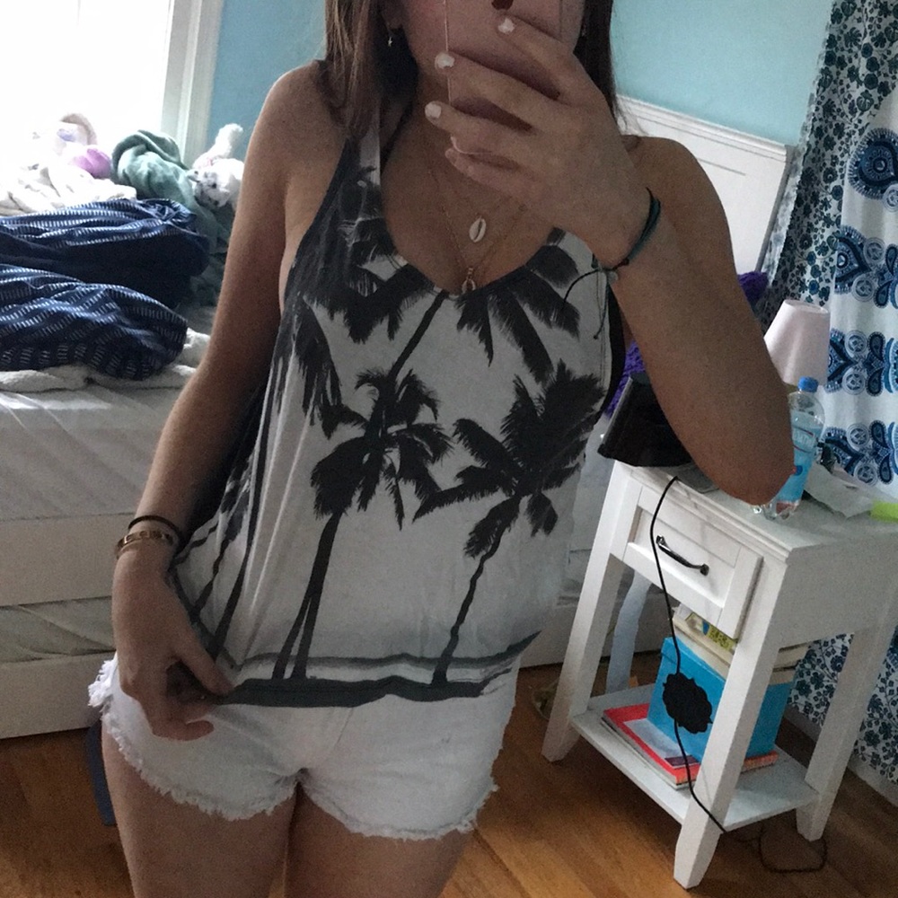 Palm tree tank top